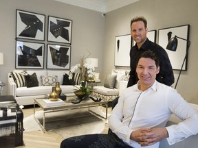 Trevor Ciona (front) and Curtis Elmy recently expanded the business they started in 2003, Atmosphere Interior Design.