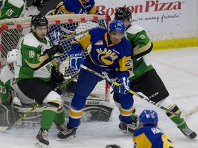 The WHL's Saskatoon Blades and their provincial rivals the Prince Albert Raiders faced off on Oct. 6, 2016.