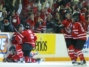 Canada faced off against the United States in the gold-medal game of the 2010 IHF World Junior Hockey Championship in Saskatoon on Jan. 5, 2010. (GREG PENDER / SASKATOON STAR PHOENIX)