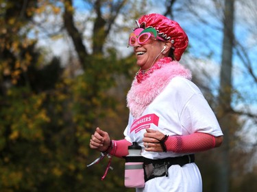 Participants walk and run at Canadian Breast Cancer Foundation's CIBC Run for the Cure at Prairieland Park in Saskatoon on October 2, 2016.