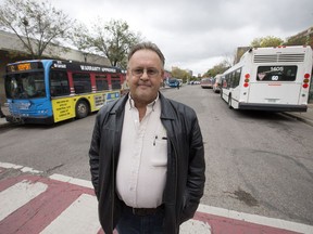 Transit union president Jim Yakubowski at the downtown bus mall in Saskatoon, Wednesday, September 16, 2015.