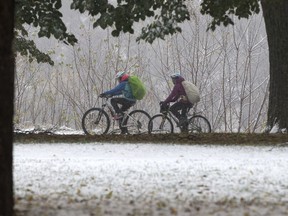 There's a chance for more snow in Saskatoon on Tuesday.