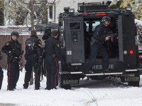 Saskatoon police responded to a home in the 500 block of Avenue Q North on Oct. 6, 2016, where a man with a gun barricaded himself inside