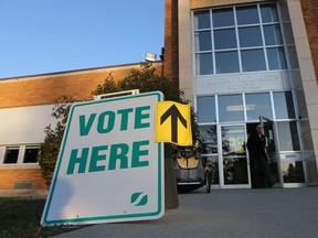 Pace of voting steady at Queen Elizabeth School in start of after-work hours in the civic election, Wednesday, October 26, 2016.