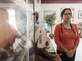 Chief of Lac La Ronge Indian Band Tammy Cook-Searson stands for a photograph at the Lac La Ronge Indian Band office in Stanley Mission, SK on Thursday, October 13, 2016.