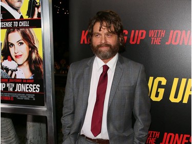 Zach Galifianakis attends "Keeping up with the Joneses" in Los Angeles, California, October 8, 2016.