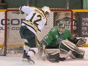 University of Saskatchewan Huskies goalie Jordon Cooke has a sparkling 2.20 GAA and a .918 save percentage so far this season. (Liam Richards/Saskatoon StarPhoenix)