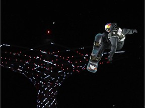 Canada's Mark McMorris, seen here at a World Cup snowboarding event in November, will appear at Optimist Park with his brother Craig.