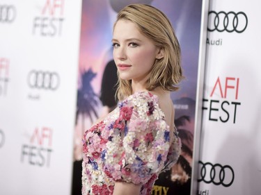 Haley Bennett arrives at the world premiere of "Rules Don't Apply" on opening night of the 2016 AFI Fest on November 10, 2016, in Los Angeles, California.