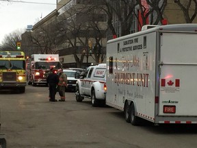 Saskatoon police, Saskatoon fire crews, MD Ambulance and a hazardous materials unit responded to Cut Casual Steak & Tap on 21st Street East on Nov. 29, 2016