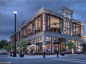 One of many renderings of what the new Farnam Block building may look like.