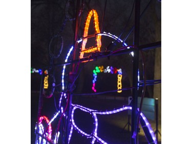 The 2016-17 annual BHP Billiton Enchanted Forest at the Saskatoon Forestry Farm Park is officially lit up, November 17, 2016. Proceeds from this year's holiday sparkling forest go to the Saskatoon City Hospital and the Saskatoon Zoo Foundation.