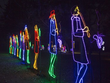 The 2016-17 annual BHP Billiton Enchanted Forest at the Saskatoon Forestry Farm Park is officially lit up, November 17, 2016. Proceeds from this year's holiday sparkling forest go to the Saskatoon City Hospital and the Saskatoon Zoo Foundation.