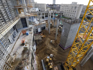 A tour of the Children's Hospital construction site, November 25, 2016.
