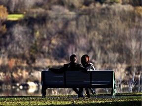 Saskatoon residents were getting outdoors, soaking up the sunshine and warmer temperatures we really haven't seen for weeks, November 4, 2016.