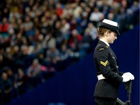 The annual Remembrance Day Ceremony at SaskTel Centre, the biggest indoor ceremony in Canada on November 11, 2016. (Michelle Berg / Saskatoon StarPhoenix)