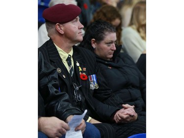 The annual Remembrance Day Ceremony at SaskTel Centre, the biggest indoor ceremony in Canada, November 11, 2016.