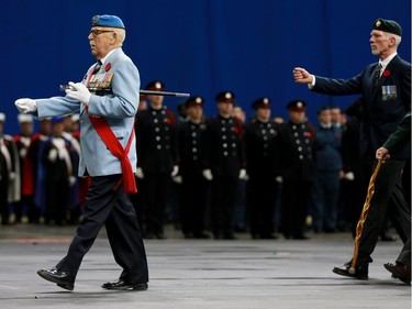 The annual Remembrance Day Ceremony at SaskTel Centre, the biggest indoor ceremony in Canada, November 11, 2016.