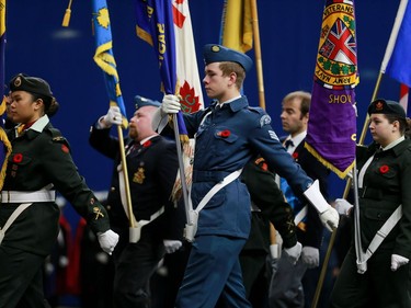 The annual Remembrance Day Ceremony at SaskTel Centre, the biggest indoor ceremony in Canada, November 11, 2016.
