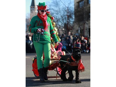 The sun was shining on families' faces during the annual Santa Claus parade downtown Saskatoon on November 20, 2016.