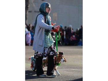 The sun was shining on families' faces during the annual Santa Claus parade downtown Saskatoon on November 20, 2016.