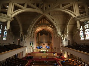 Sunday congregation at Third Avenue United Church in Saskatoon on November 6, 2016.