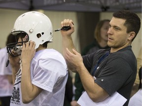 Joel Lipinski (right) has been announced as one of the coaches for Football Sask's U17 team.