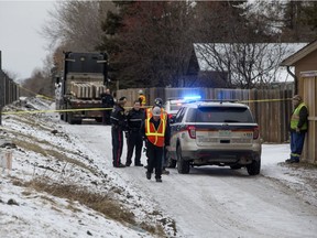 MD Ambulance and Saskatoon police responded Nov. 30, 2016 to a back alley in the 300 block of Tache Crescent, where a 19-year-old man, now identified as Austyn Schenstead, died in a workplace accident.