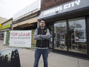 Theo Kivol is closing his comic shop, Unreal City, after eight years in business. It's one of many businesses that have closed on the 100 block of Second Avenue North.