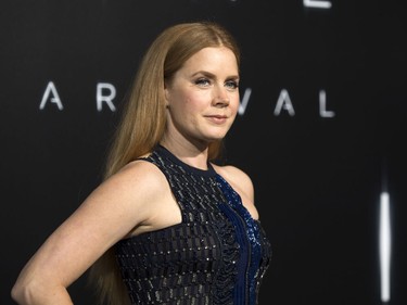 Amy Adams attends Paramount Pictures' premiere of "Arrival" in Westwood, California, November 6, 2016.