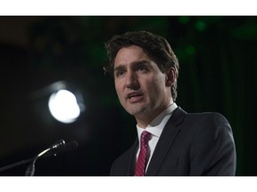 Canadian Prime Minister Justin Trudeau speaks at the AFN Special Chiefs assembly in Gatineau, Que., Tuesday, December 6, 2016. THE CANADIAN PRESS/Adrian Wyld ORG XMIT: ajw119