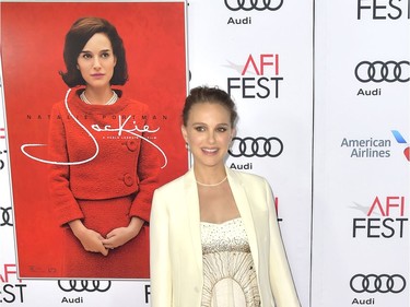 Natalie Portman attends the Centrepiece Gala screening of Fox Searchlight Pictures' "Jackie" during the AFI FEST 2016 presented By Audi, at TCL Chinese Theatre in Hollywood, California, November 14, 2016.