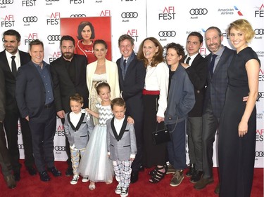 Cast members attend the Centrepiece Gala screening of Fox Searchlight Pictures' "Jackie" during the AFI FEST 2016 presented By Audi, at TCL Chinese Theatre in Hollywood, California, November 14, 2016.