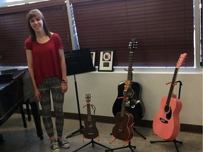 Courtney Harris is a volunteer and driving force behind a music project at the Lighthouse shelter in Saskatoon.