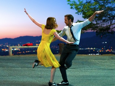 Emma Stone and Ryan Gosling star in "La La Land."