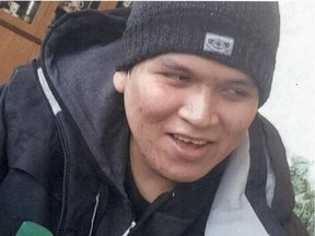 Kylo Kakakaway, 22, was reported missing on December 26, 2016, after he failed to return to a North Battleford hospital. (Submitted/ Saskatoon Police Service)