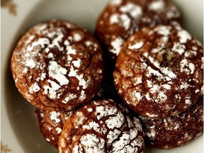 Chocolate Espresso Crackle Cookies