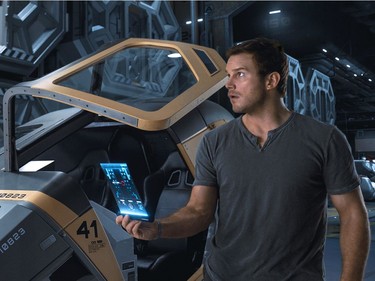 Chris Pratt stars in "Passengers."