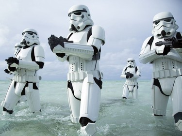 Stormtroopers in "Rogue One: A Star Wars Story.