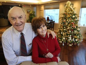 Philanthropists Leslie and Irene Dube at home in Saskatoon.  {RICHARD MARJAN/STARPHOENIX}