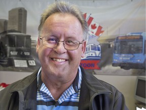 Amalgamated Transit Union (ATU) Local 615 president Jim Yakubowski talks about the union's slim approval of the city's contract offer on Wednesday, Dec. 14, in Saskatoon. (Gord Waldner/Saskatoon StarPhoenix)