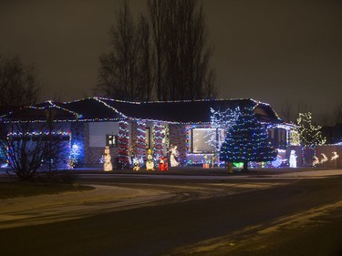 A photo tour of some of Saskatoon's homes decked out in lights and decorations ready for the Christmas season, like this one on Epp Avenue, December 1, 2016.