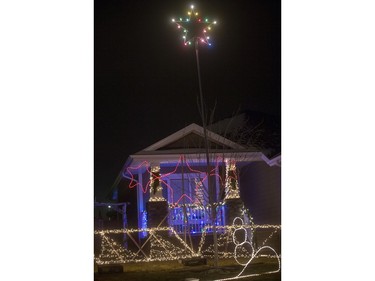 A photo tour of some of Saskatoon's homes decked out in lights and decorations ready for the Christmas season, like this one on Sinclair Crescent, December 1, 2016.