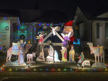 A photo tour of some of Saskatoon's homes decked out in lights and decorations ready for the Christmas season, like this one on Konihowski Road, December 1, 2016.