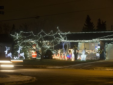A photo tour of some of Saskatoon's homes decked out in lights and decorations ready for the Christmas season, like this one on Central Avenue, December 1, 2016.
