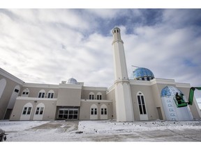 The exterior of the new Ahmadiyya Muslim Jama'at mosque.