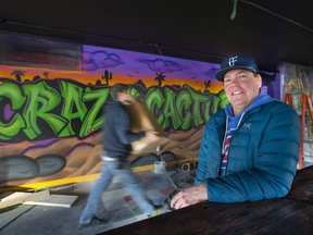 Workers race to finish construction on the Crazy Cactus's new downtown location, which co-owner Bo Clegg says will open to the public on Dec. 31.