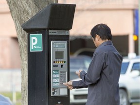 A parking pay station