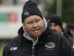 Brian Towriss, shown on the verge of the 2005 Vanier Cup, enjoyed a lengthy tenure with the U of S Huskies.