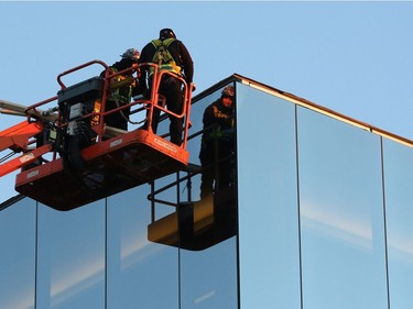 Construction is nearly complete on the Remai Modern Art Gallery at River Landing in Saskatoon on December 20, 2016.